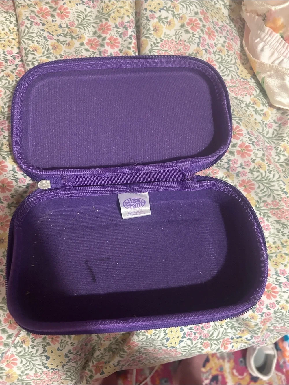 Lisa Frank Purple Zippered Travel Case